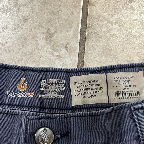 Lapco FR Men's Cargo‎ Pants CAT2 Tag 38x30 (36x29) - Picture 3 of 8